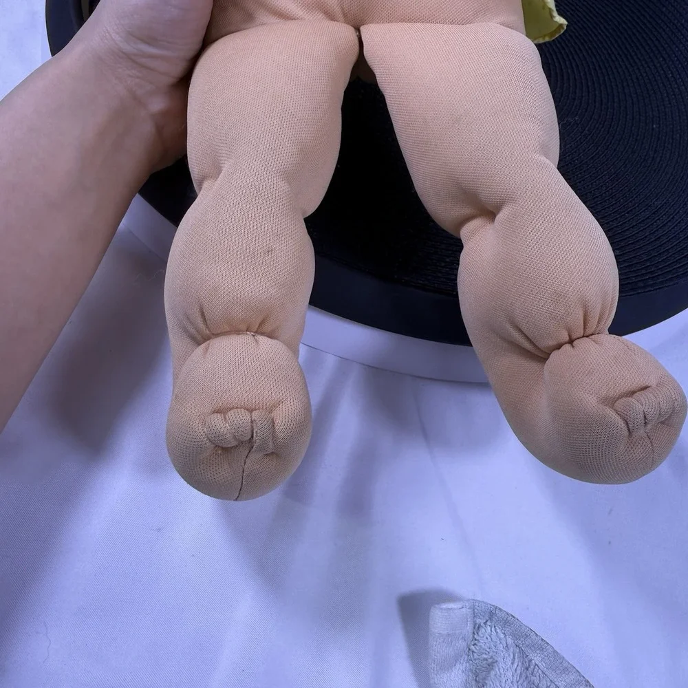 Vintage Cabbage Patch Kids Doll Xavier Roberts Signed Yarn Brown Hair Girl